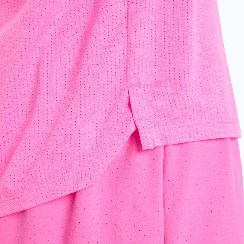 Men's T-shirt New Balance Athletics Run pink heat heather 6