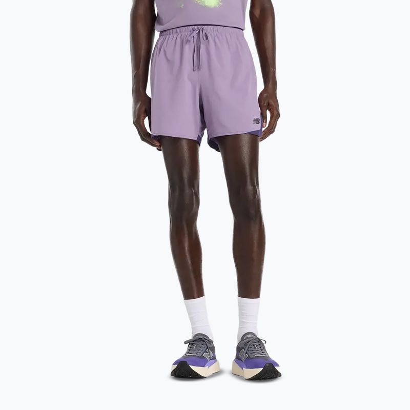Men's running shorts New Balance Run Essentials 5" condied violet