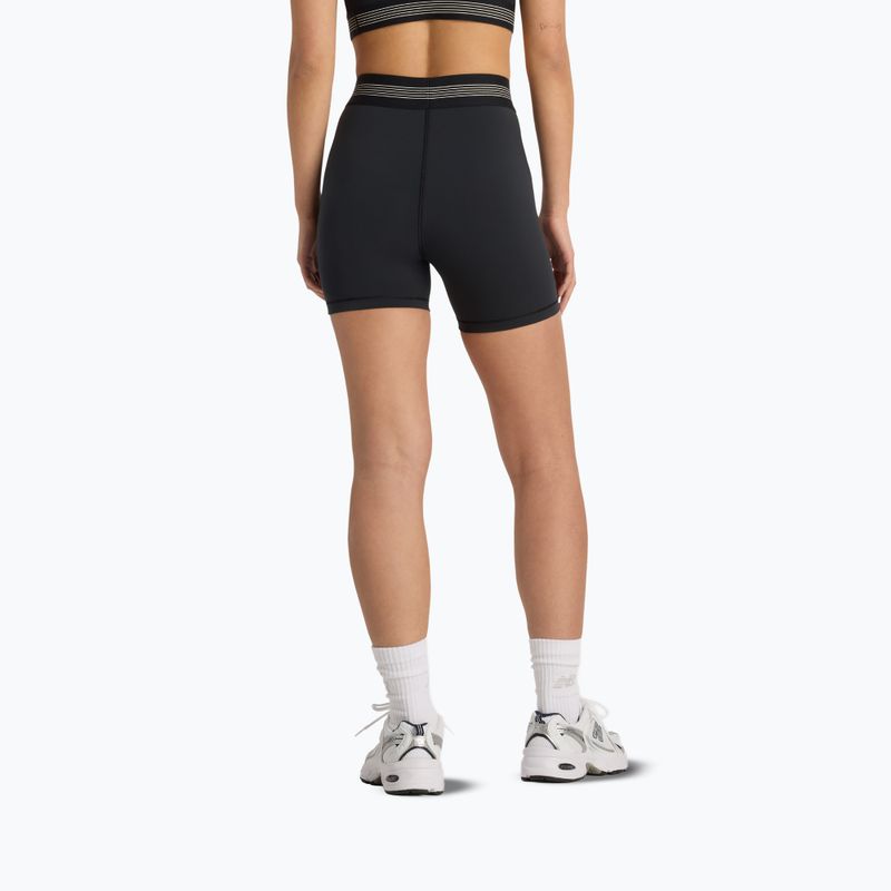 Women's shorts New Balance AC Fitted 5" black/white 3