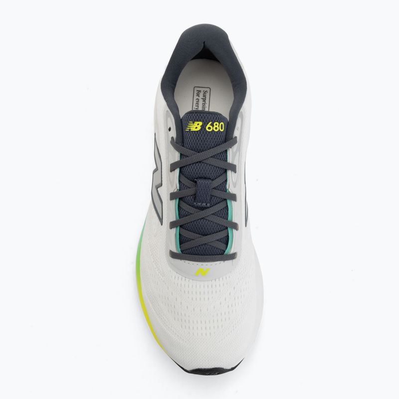 Men's running shoes New Balance Fresh Foam 680's V9 reflection/grey matter/alkaline green 5
