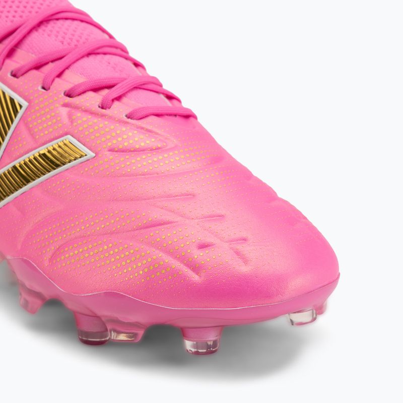 Football boots New Balance Tekela Elite Low V5 FG pink heat/metallic gold/pink satin 7