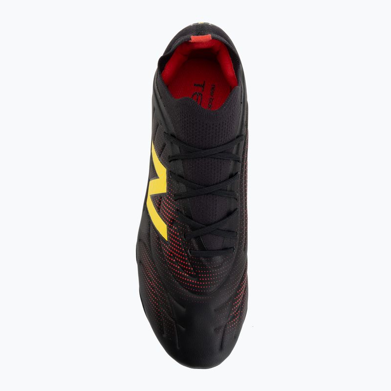 Football boots New Balance Tekela Team Low V5 FG black 100/punch yellow/fire cracker 5