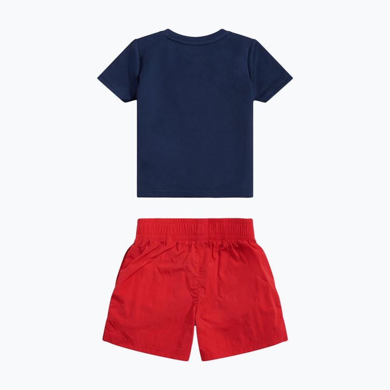 Children's set New Balance Contrast Athletic Tee & Nylon Short nb navy 2