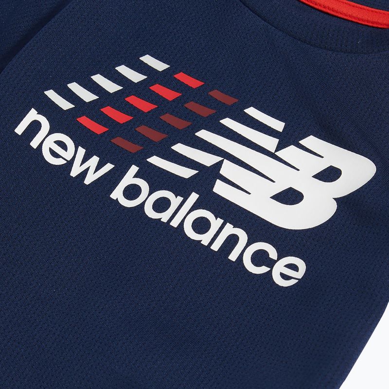 Children's set New Balance Contrast Athletic Tee & Nylon Short nb navy 5