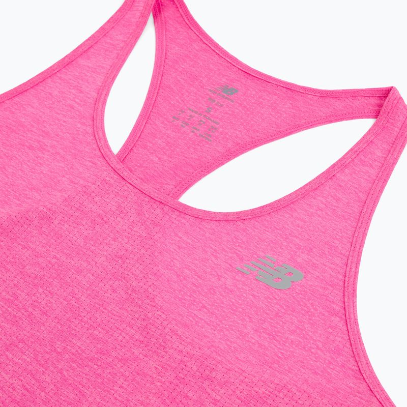 Women's T-shirt New Balance Athletics Tank pink heat heather 3