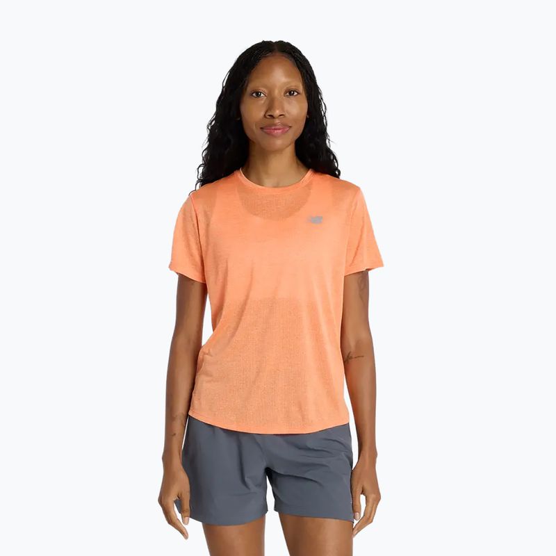 Women's T-shirt New Balance Athletics tangerine heat