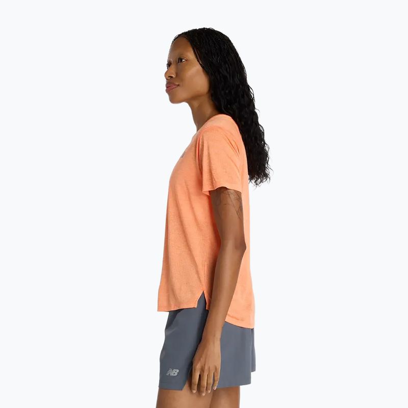 Women's T-shirt New Balance Athletics tangerine heat 3