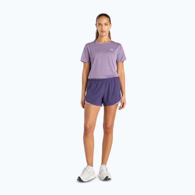 Women's T-shirt New Balance Athletics candied violet heather 2