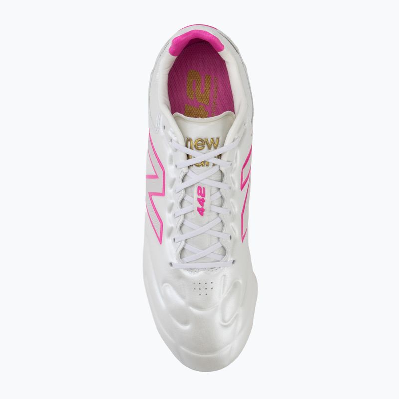 Football boots New Balance Elite V3 FG sea salt/pink heat 5