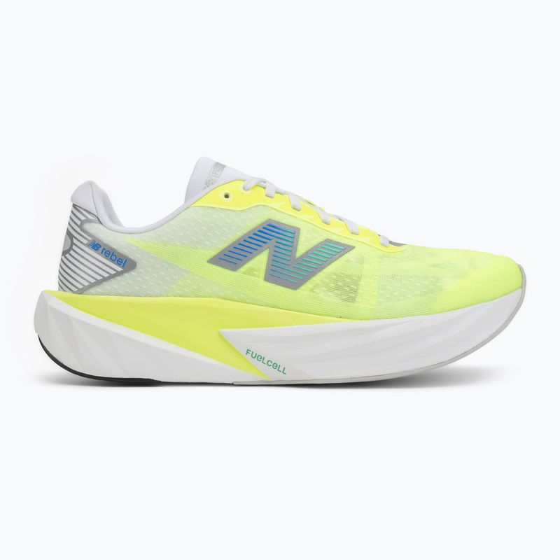 Men's running shoes New Balance FuelCell Rebel V5 afterglow/deep end 2