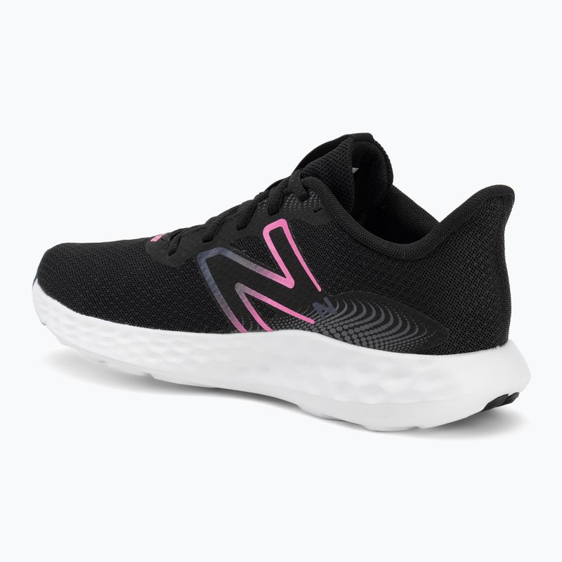 Women's running shoes New Balance Fresh Foam 411's V3 black/real pink/blue oyster 3