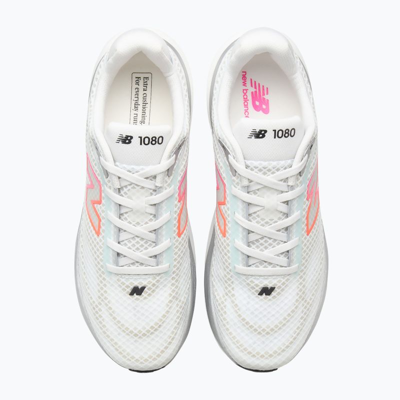 Men's running shoes New Balance 1080'S V15 103 white/pink heat/tangerine heat 3