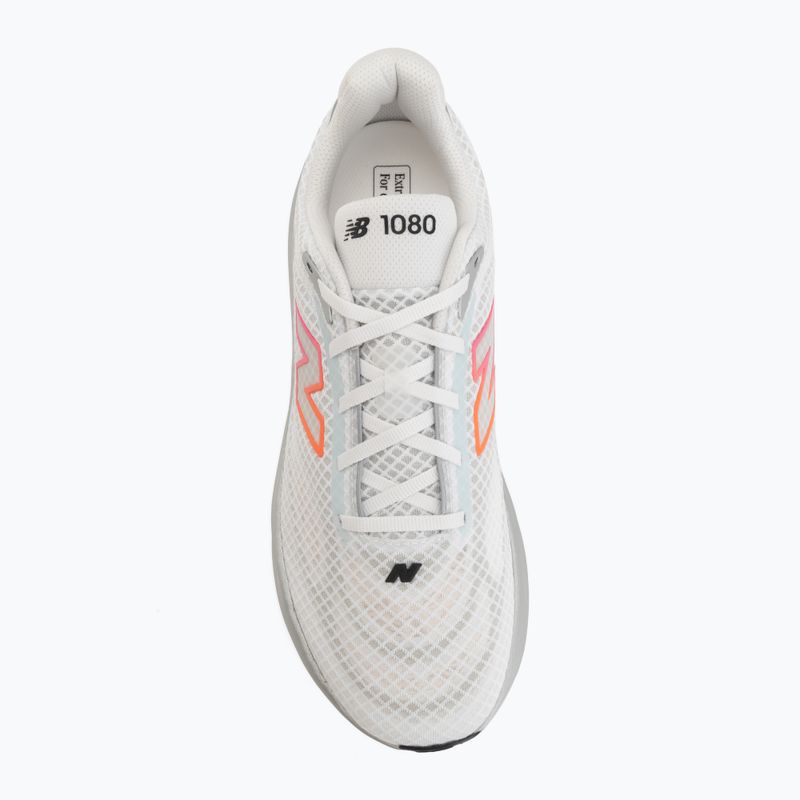 Men's running shoes New Balance 1080'S V15 103 white/pink heat/tangerine heat 5