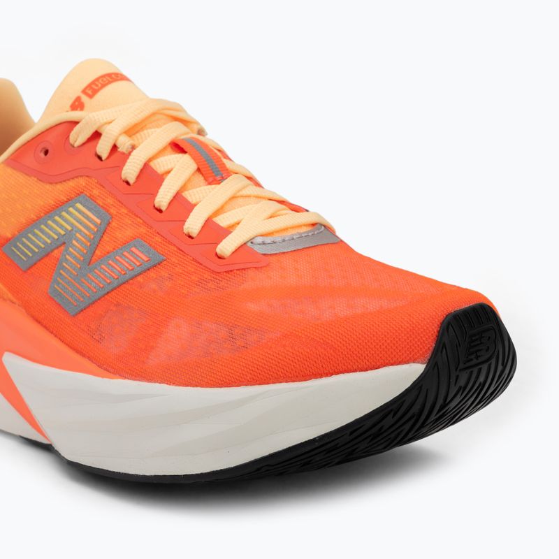 Women's running shoes New Balance FuelCell Rebel V5 tangerine heat/silver metallic 7