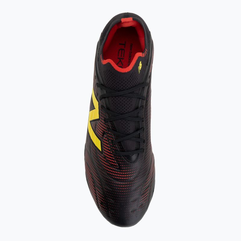 Football boots New Balance Tekela Elite Low V5 FG black 100/punch yellow/fire cracker 5