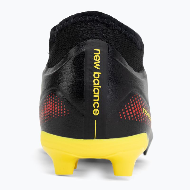 Children's football boots New Balance Tekela Team V5 black 100/punch yellow/fire cracker 6