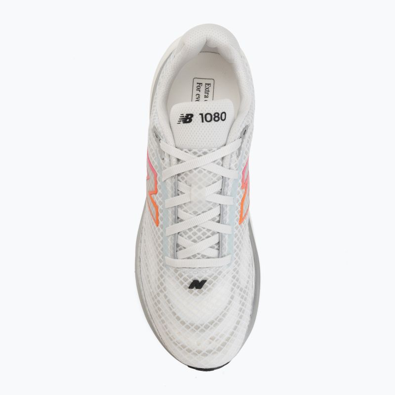 Women's running shoes New Balance 1080's V15 103 white/pink heat/tangerine heat 5