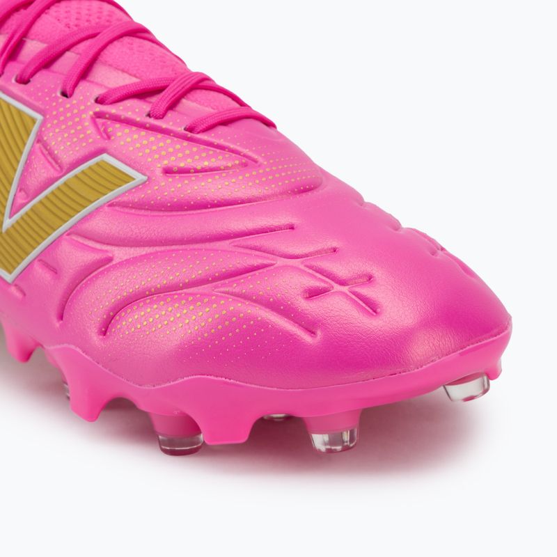 Football boots New Balance Tekela Pro Low V5 FG pink heat/metallic gold/pink satin 7