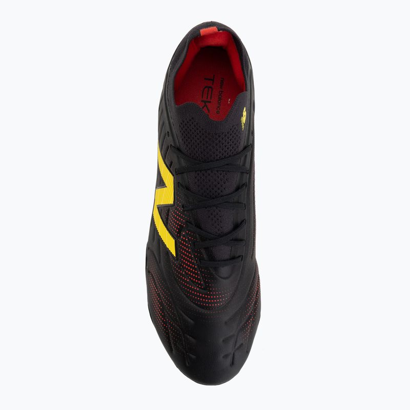 Football boots New Balance Tekela Pro Low V5 FG black 100/punch yellow/fire cracker 5