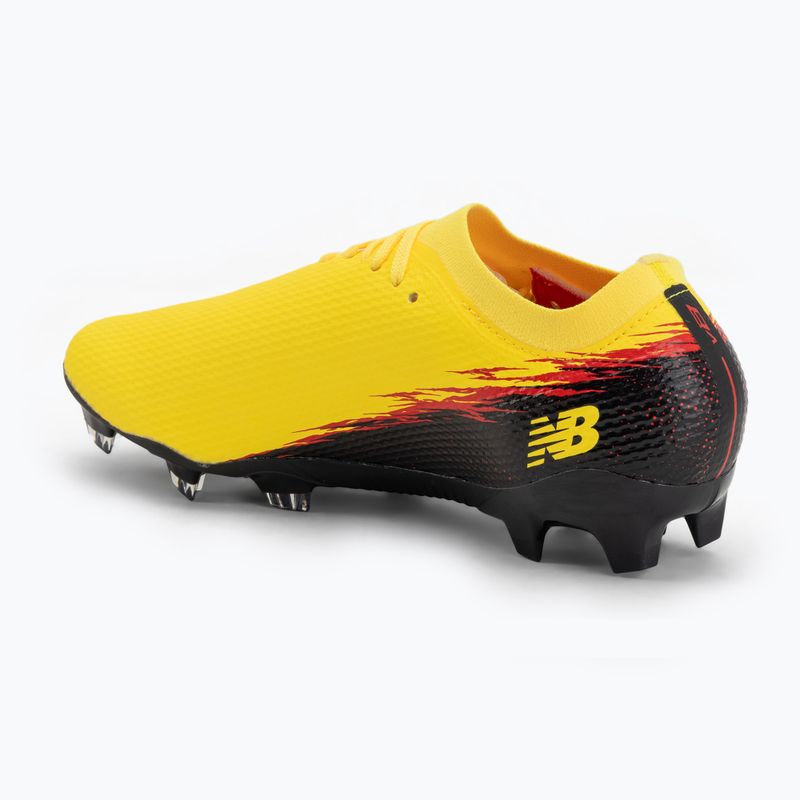 Football boots New Balance Furon Team V8 FG punch yellow/black 100/fire cracker 3