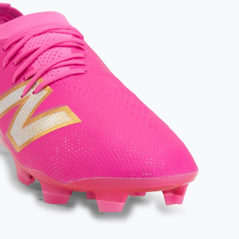 Football boots New Balance Furon Elite V8 SG pink heat/sea salt/gold metallic 7