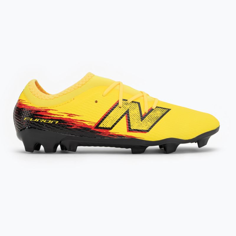 Children's football boots New Balance Furon Team V8 FG punch yellow/black 100/fire cracker 2