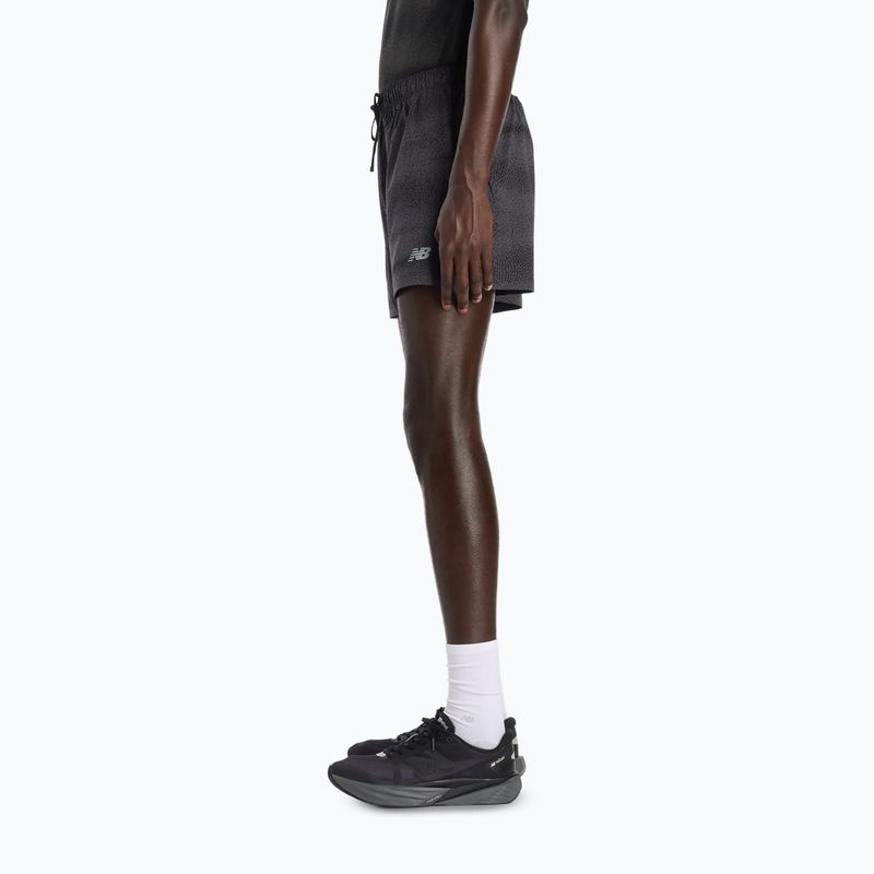Men's running shorts New Balance RC Printed 5" black/grey 4