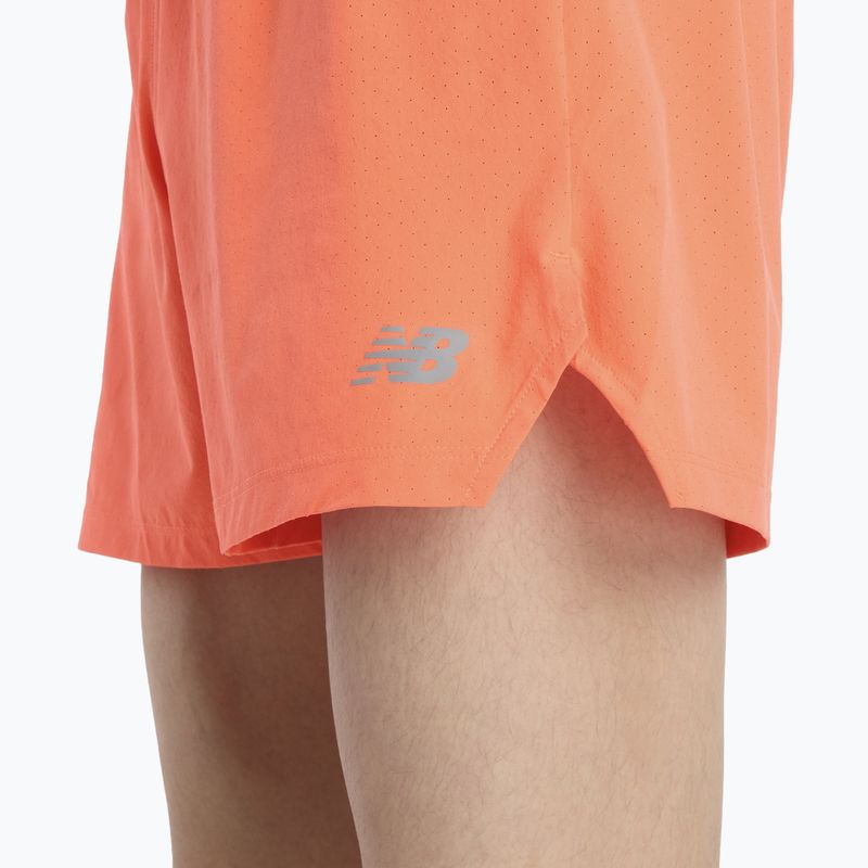 Men's shorts New Balance RC Seamless 5" tangerine heat 6