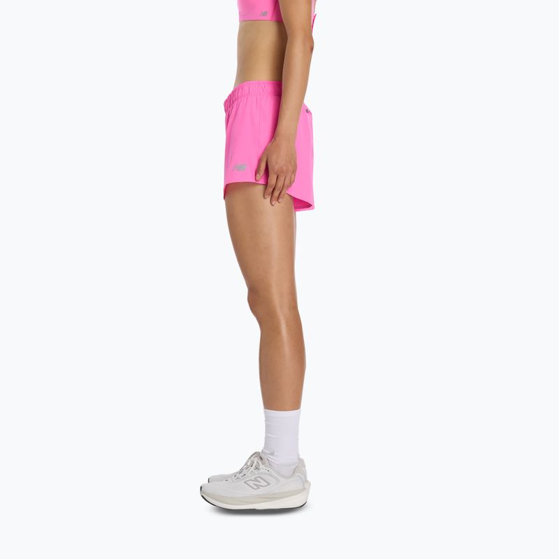 Women's shorts New Balance RC Seamless 3" pink heat 2