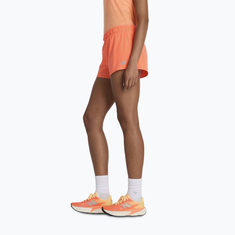 Women's shorts New Balance RC Seamless 3" tangerine heat 4