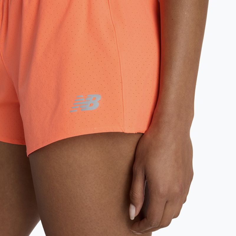 Women's shorts New Balance RC Seamless 3" tangerine heat 7