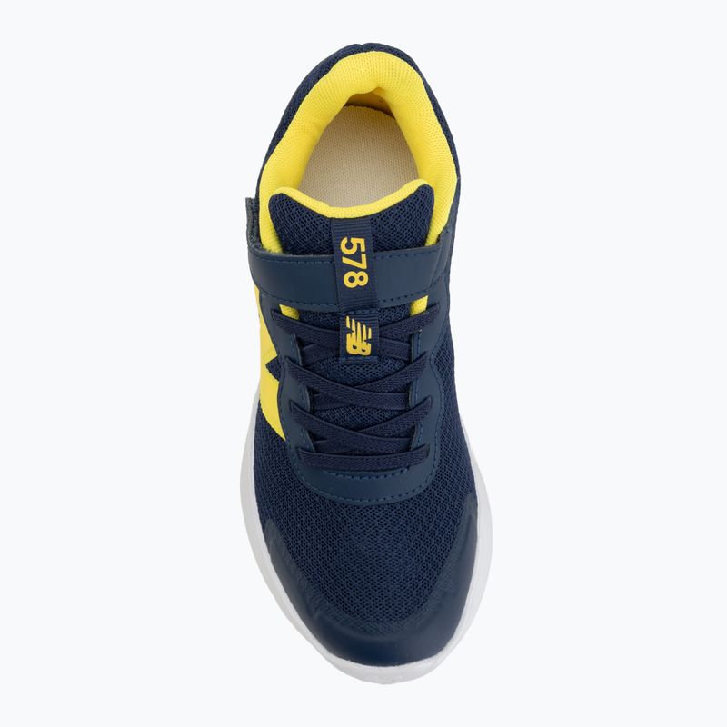 Children's shoes New Balance 578's V1 team navy/punch yellow 5