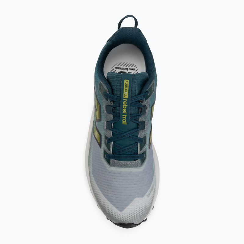 Men's running shoes New Balance Rebel Trail V1 medusa green/shadow grey 5
