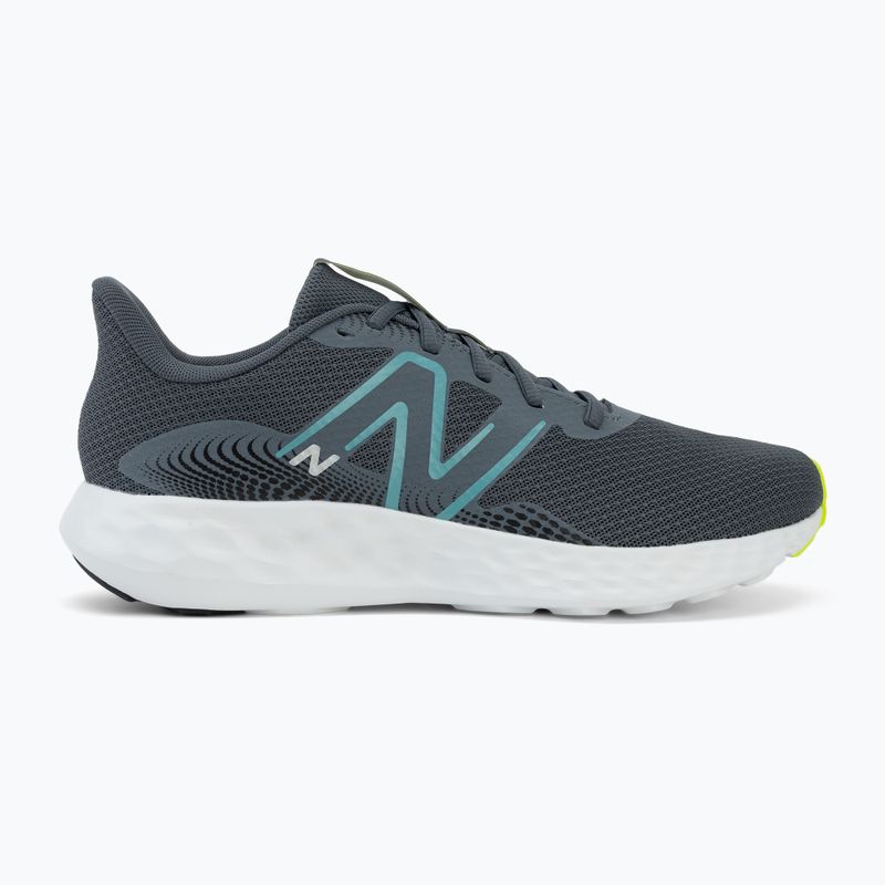 Men's running shoes  New Balance Fresh Foam 411's V3 graphite/alkaline green/faded teal 2