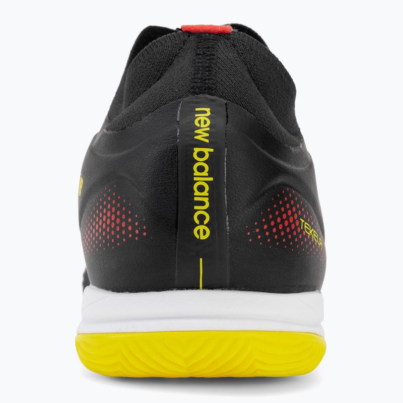 Football boots New Balance Tekela Team Low V5 IN black 100/punch yellow/fire cracker 6