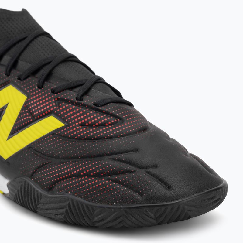 Football boots New Balance Tekela Team Low V5 IN black 100/punch yellow/fire cracker 7