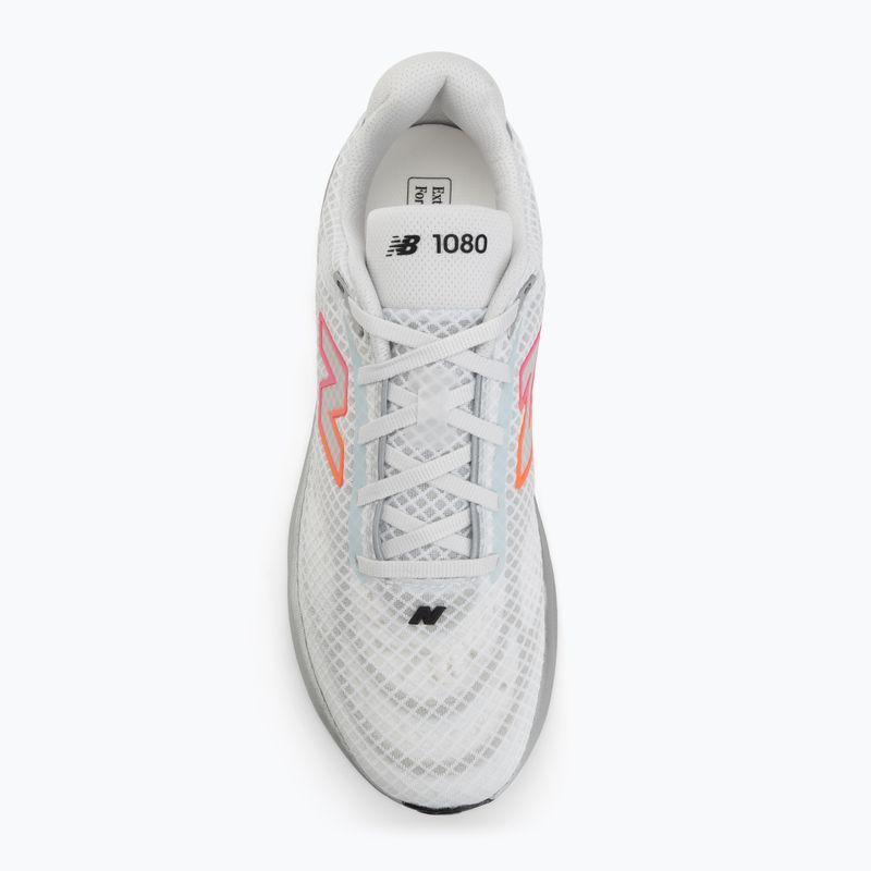 Men's running shoes New Balance 1080's V15 103 white/pink heat/tangerine heat 5