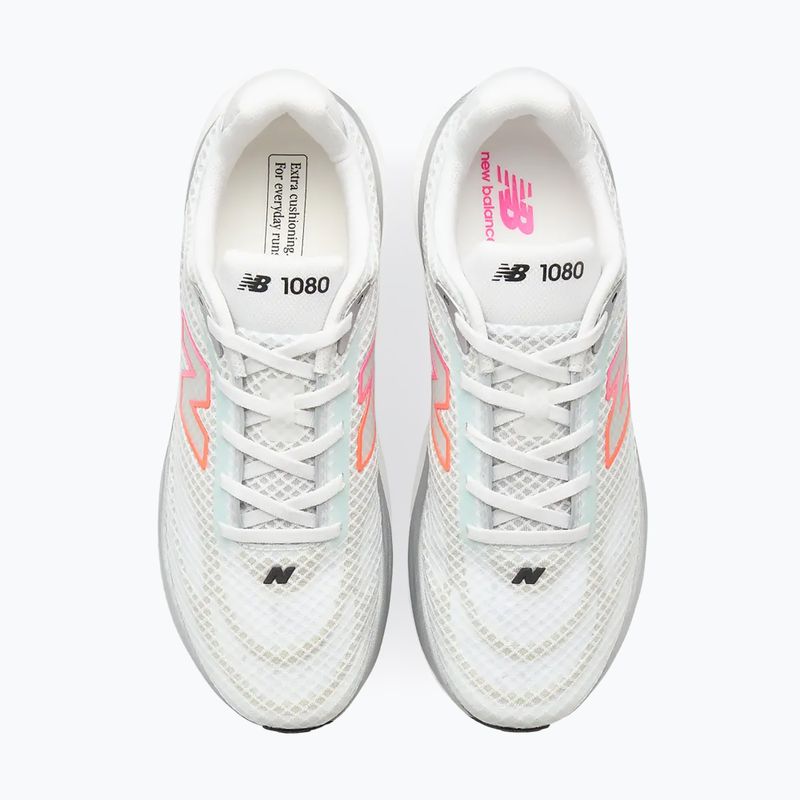 Men's running shoes New Balance 1080's V15 103 white/pink heat/tangerine heat 4