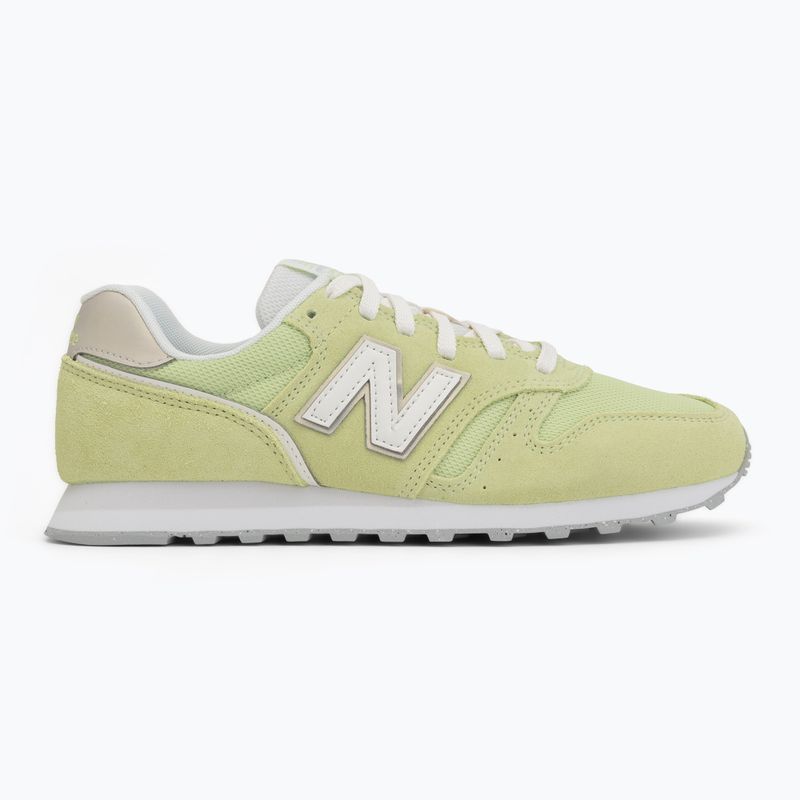 Women's shoes New Balance 373's V2 dry lime/dark silver metallic 2
