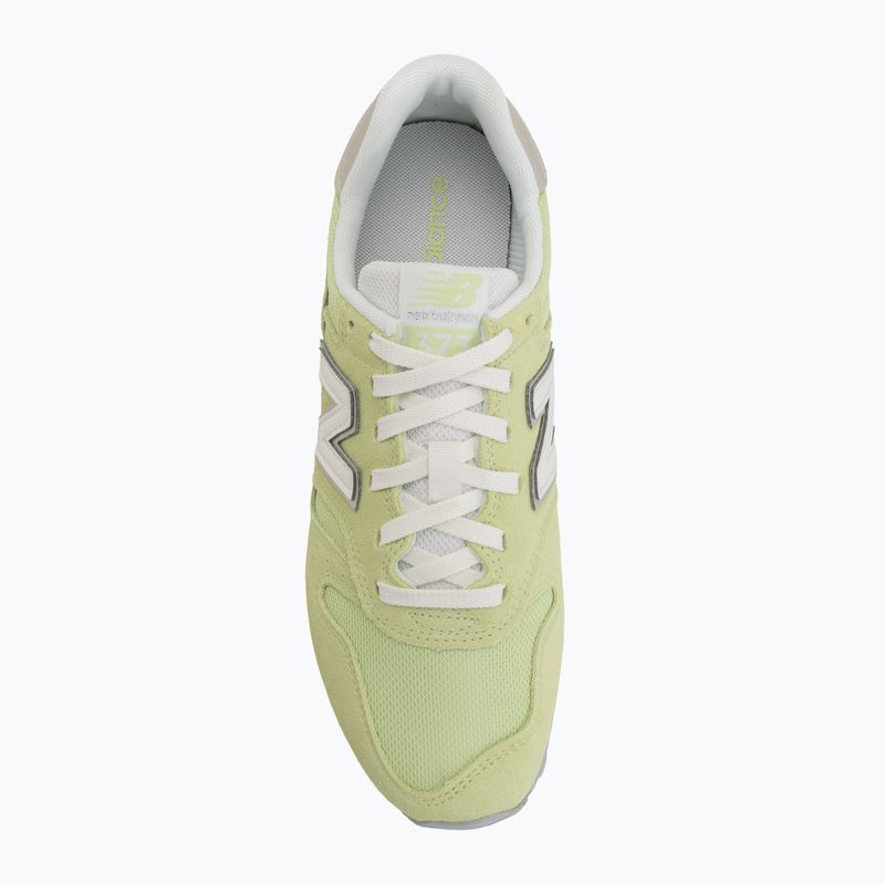 Women's shoes New Balance 373's V2 dry lime/dark silver metallic 5