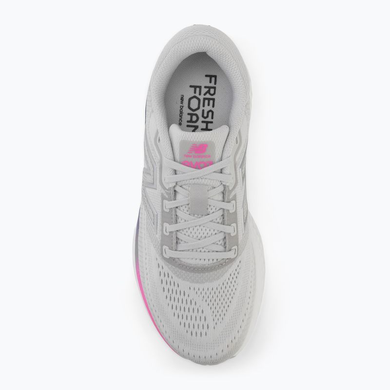 Women's running shoes New Balance Fresh Foam Evoz V4 grey matter/pink heat/blue oyster 5