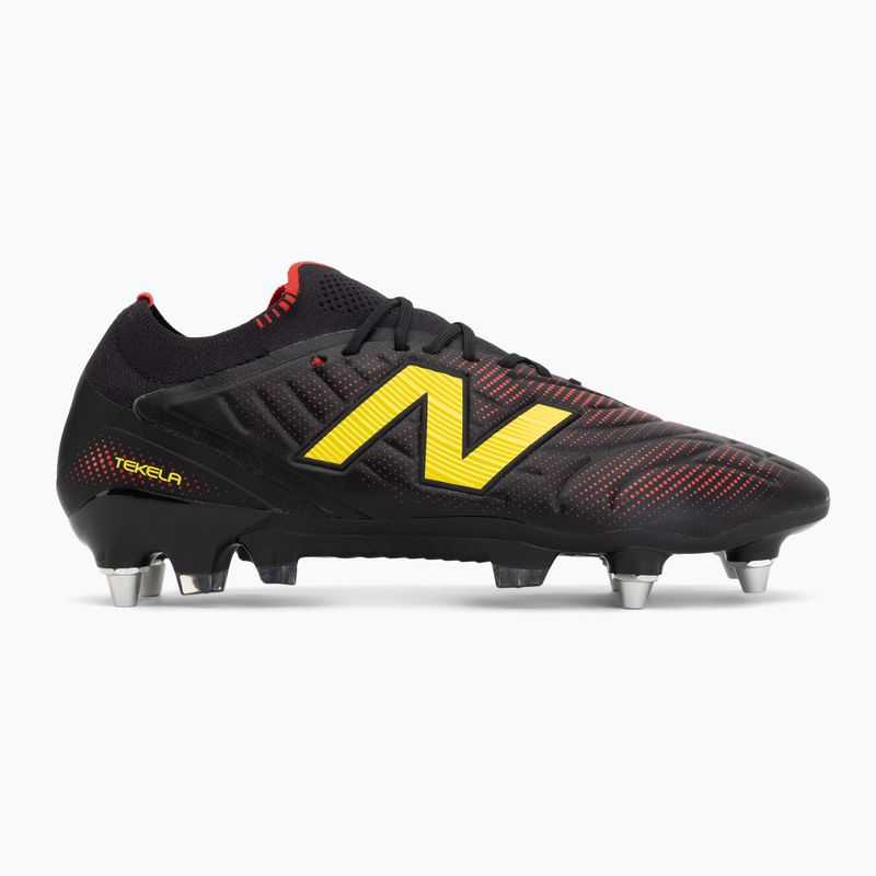 Football boots New Balance Tekela Elite Low V5 SG black 100/punch yellow/fire cracker 2