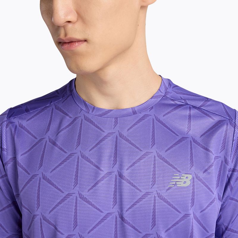 Men's T-shirt New Balance Essentials Printed T electric purple 4