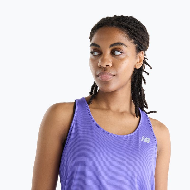 Women's running top New Balance Sport Essentials Tank electric purple 3