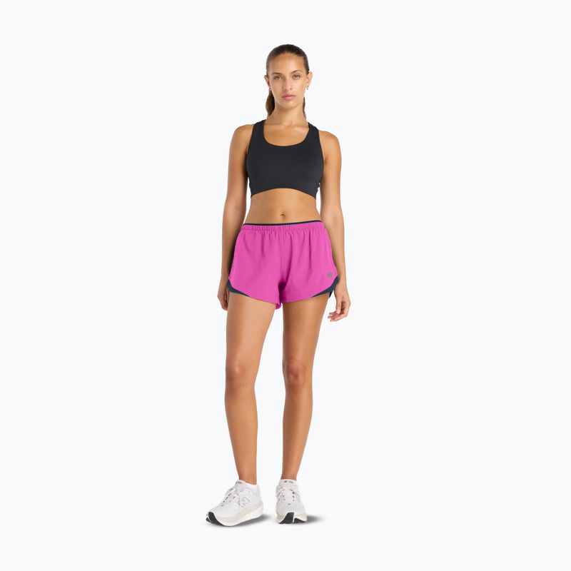 Women's running shorts New Balance Run Essentials 3" pink heat 8