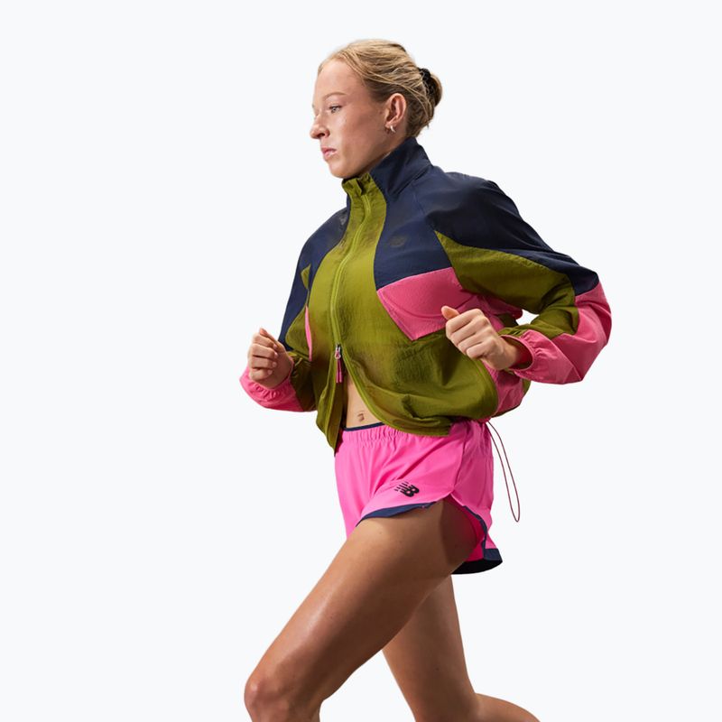 Women's running shorts New Balance Run Essentials 3" pink heat 4