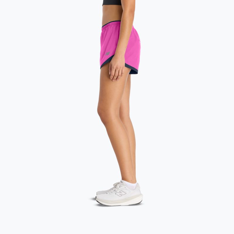 Women's running shorts New Balance Run Essentials 3" pink heat 10