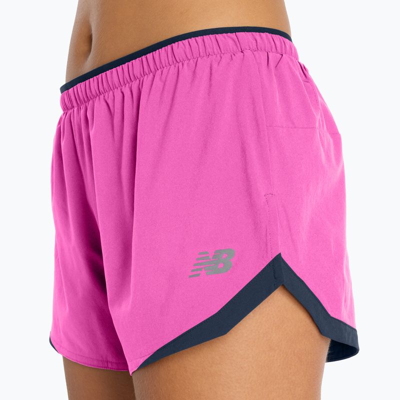 Women's running shorts New Balance Run Essentials 3" pink heat 11