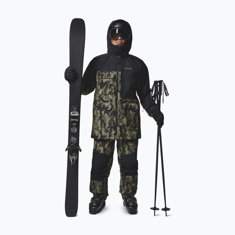 Men's snowboard jacket Columbia Coreshot Print greenscape treebark print/black 2