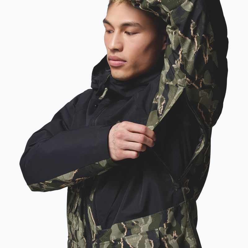 Men's snowboard jacket Columbia Coreshot Print greenscape treebark print/black 8